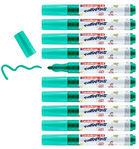 edding 14 Funtastics Fibre Pen - Green (Box of 10)