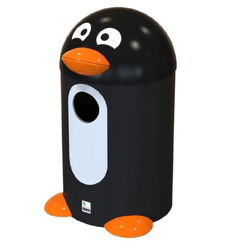 Office Needs Direct Penguin Aqua Buddy Novelty Bin 55 Litre