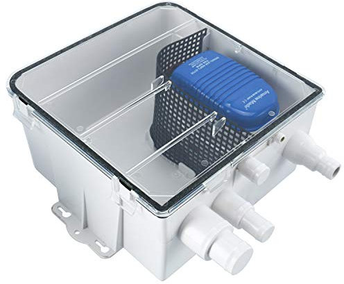 Amarine Made Boat Marine Shower Sump Pump Drain Kit System Shower Pump System - 12v - 750 GPH - Multi-Port Inlet
