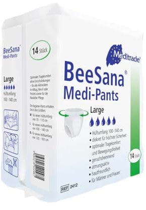 Hochwertige Windelhose für mobile Personen, Beesana Medi Pants, M - XL (Medium)