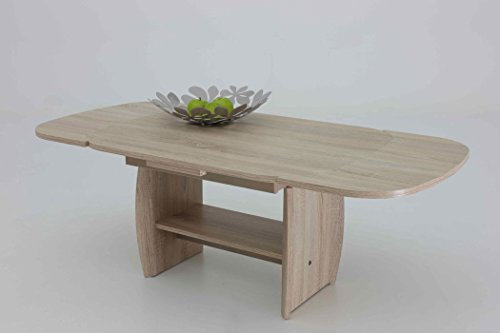 expendio Couchtisch Manolis III Sonoma Eiche 90(142) x68x52 cm ausziehbar höhenverstellbar Sofatisch Wohnzimmertisch Tisch Wohnzimmer