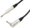 TOUR GRADE Angled Jack to Jack Speaker Lead 2x1.5mm Conductor Size. Van Damme Cable. Guitar Amp/Head (1m)