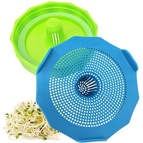 Masontops Bean Screen Kunststoff Mason Jar Keimdeckel für Wide Mouth Mason Jars - Grow Bean Sprossen, Alfalfa, Salat Sprossen und mehr - 2 Pack