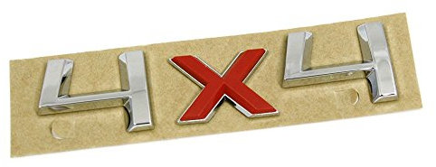 Original Skoda 4x4 Schriftzug Emblem Allrad Logo chrom tornadorot