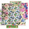 Pigna, Maxi Notizbuch Natur Blumen, A4 21x29,7 cm, innen 0C, liniert mit Rand, 80 g/qm, Recyclingpapier, sortierte Themen, 10