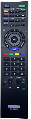 Leankle Remote Controller for Sony TV KDL-22EX302/ 26EX301/ 26EX302/ 32BX300/ 32BX400/ 32EX301/ 32EX302/ 32EX401/ 32EX402/ 32NX500/ 37EX401/ 37EX402/ 40BX400/ 40EX401/ 40EX402/ 40NX500