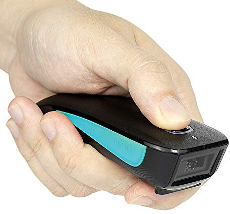 NETUM Scanner di codici a barre laser 1D wireless Bluetooth Piccolo lettore di codici a barre USB tascabile automatico Funziona con Windows, Mac Android iOS Telefoni Tablet Computer - C830