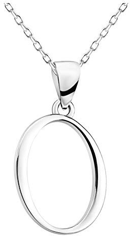 SOFIA MILANI - Damen Halskette 925 Silber - O Buchstaben Anhänger - 50354