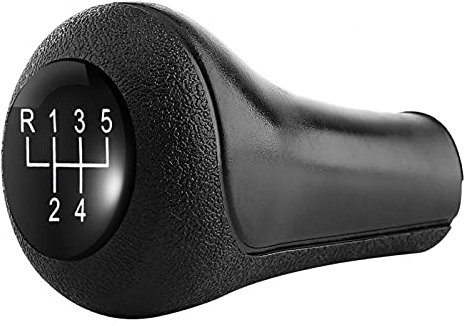 Kuuleyn Schaltknauf, Auto Schaltknauf, Schaltknauf Kappe, 5 Gang Schaltgetriebe Auto Schaltknauf Stick Head Kompatibel mit BMW E28 E30 E34 E36 Schwarz