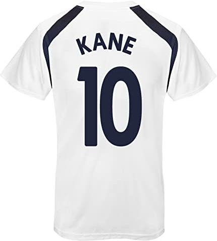 Tottenham Hotspur FC Mens Kane 10 Poly T-Shirt White 3XL