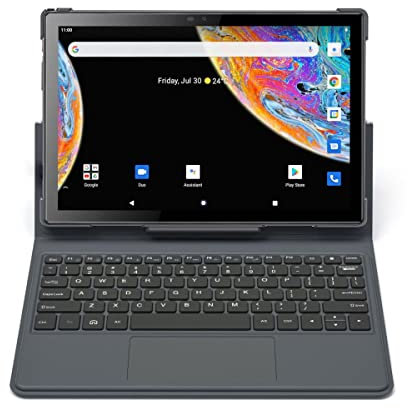 TECHBITE SmartBoard 10 LTE Tablet mit Tastatur, HD-Bildschirm 10, Androide 11, 6500 mAh, 3 GB Arbeitsspeicher/interner Speicher 32 gb, Hauptkamera 8 Mpx, Metallgehäuse, 1W Lautsprecher, Dual-SIM