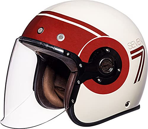 SMK Eldorado Seven Jethelm Weiß/Rot XS (53/54)