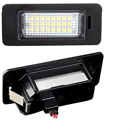 KCSOC 2 PCS License Plate Light LIGHT Number Plate Holder Lamp Fit For Audi A1 A4 B8 A5 S5 A6 S6 A7 Q5 TT TTS 2D Fit For VW Golf Jetta Number Plate Lights