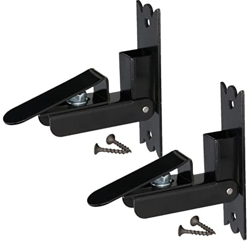 KOTARBAU® 2er Set Fensterladenhalter Schwarz Funktionale Lösung für Verschiedene Situationen Selbstschließend Klappladenhalter Tür-Feststeller