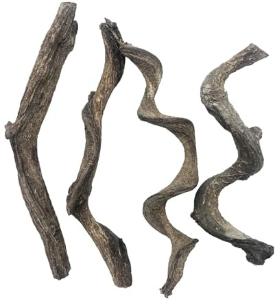 Reptilien-Dekor, natürlicher Waldzweig, Terrarium, Lebensraum, Treibholz, Dekoration, Eidechse, Kletterbaum, Ast für Bartagamen, Gecko, Schlange, Frosch, Chamäleon, Spinne, 4 Stück