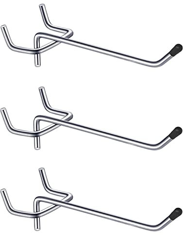 KeaJuidy 25 Stücke Lochwandhaken Zubehör Werkzeugwand Haken Pegboard Hooks Haken für Lochwand Supermarktregale, Display Board, Baumärkte Werkzeugräume, Länge, Werkstatt, Einfachhaken