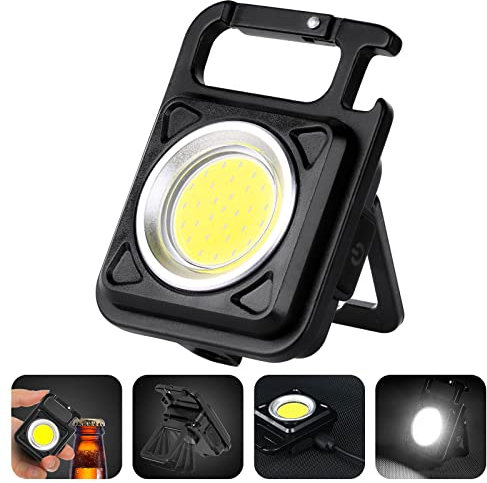 flintronic Mini Inspektionsleuchten, 1000 Lumen LED Wiederaufladbare Arbeitslampe, Magnetisches Mechanikerlicht Tragbare Arbeitslampe, Kleine Taschenlampen Wasserdicht für Camping Reparatur Notfall