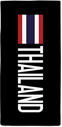 Badehandtuch Thailand: Thailändische Flagge & Thailand Campingtücher Mikrofaser Strandhandtuch Weiches Duschtuch Für Reisen Männer Damen 80X130Cm