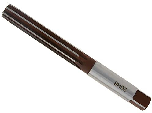 DAZZLEEX Broca de escariador de mandril manual, Brocas de escariador de mandril manual H8 6 flautas rectas Herramienta de fresado de vástago de 20 mm H8