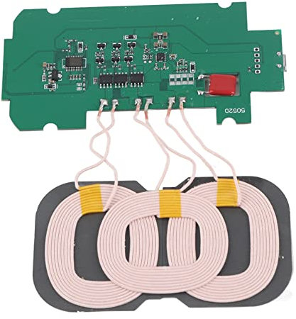 Agatige Qi Standard Wireless Charger Transmitter Module, 5V 2a 3 Coils Universal Micro Interface Trasmitter Module Circuit Board Coil Charger