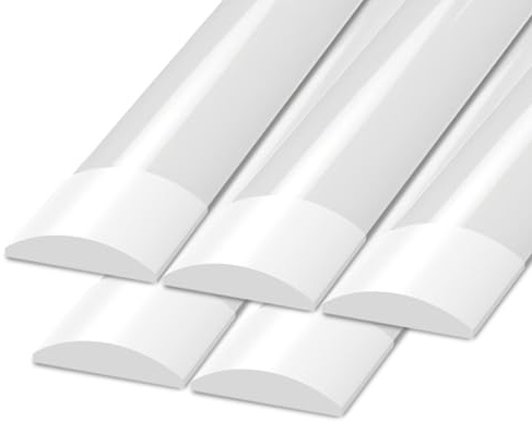 Ledvion - 5er-pack LED Batten T8 Tube 120cm (30W, 6500K, 4800L), Leuchtstreifen, LED-Leuchtstoffröhre Flicker-Free, Deckenleuchten Garage Beleuchtung