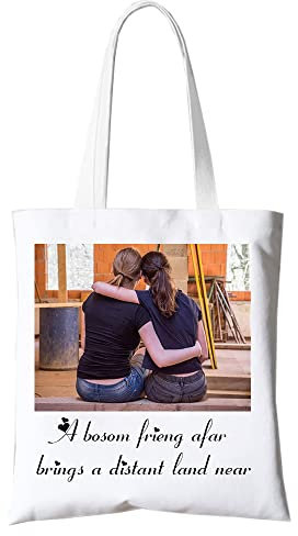 FROKIK Borsa Shopper Personalizzata,Tote Bag Tela, Shopper Borsa, Borsa Tela Donna, Aesthetic, Tote Bag Cotone.