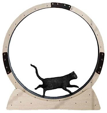 Laufband für Katzen Pet Laufband Spinner Übung Rad Laufrad Katze Klettergerüst Gewichtsverlust Gerät Pet Spielen Spielzeug Fitness (Farbe : Natural, Size : 97x78x40cm)
