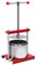 vidaXL Obstpresse 2-Arm-Drehgriff Weinpresse Spindelpresse Beerenpresse Tischpresse Saftpresse Fruchtpresse Presse Edelstahl 6L Rot