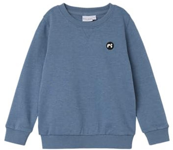 NAME IT Jungen Nmmvimo Ls Bru Noos Sweatshirt, Coronet Blue, 80 EU