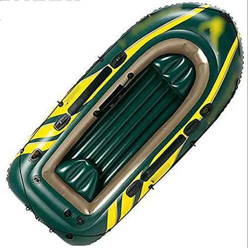 NOALED Kajak-Schlauchboot-Set, Angeln, Kajakfahren, See, Schlauchboot, Outdoor, 3 Personen, Schlauchboot, Gummiboot (Farbe: Grün, Größe: 295 x 137 x 43 cm) (Grün 29