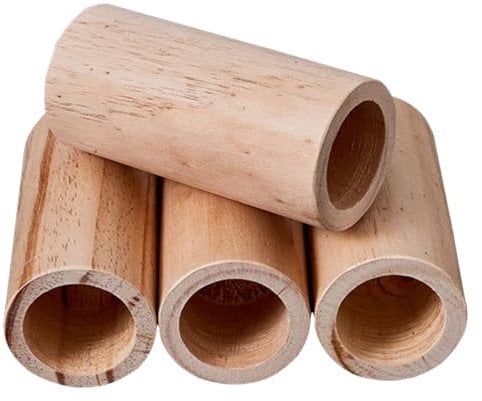 NANNAN3360 Schwerlast Betterhöhungen Möbelerhöher aus Massivholz 4 Stück Stuhlerhöhung Sofafüße Möbellifte Tischerhöher, Hebt die Höhe um 5–15 cm (Ø4.5cm-Increase Height 5cm)