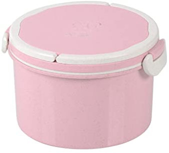 Portapranzo Portatile a 2 Livelli, Adatto al microonde, con Spazio per Le Posate, Ideale per Chi Lavora in Ufficio e per i pasti in Movimento