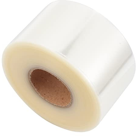 TOGEVAL 500 Stück Transparente Pvc Etikettenschutzfolie 52x103mm Schmutzabweisend Kratzfest Barcode Schutzfolie Für Bibliothek Büro Haushalt