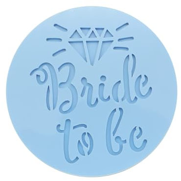 Bride to Be Fondant-Stempel, personalisierbar, Keksglasur-Stempel, süße Schablone, Prägung, Kuchen, Cupcake-Topper, Kekse, rund, Hochzeit, Backen, Braut, Junggesellinnenabschied, Stempel,