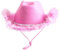 Solafas Cowgirl-Hut für Damen und Erwachsene, Kostüm, Cowboyhüte (Rosa)