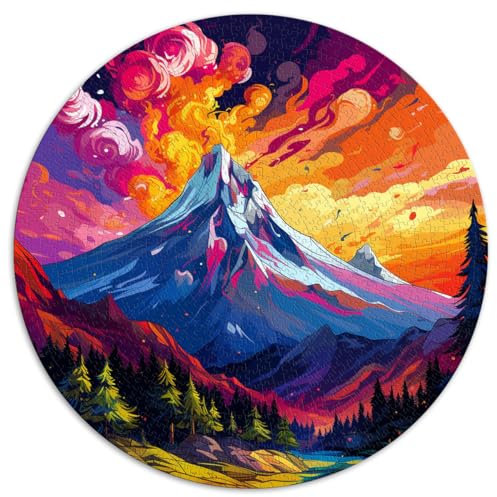 Spielzeug-Puzzle Harzer Berge 1000 große Teile Puzzle für Erwachsene 26,5 x 26,5 Zoll Entspannungspuzzles Spiele-Denkspiel-Puzzle Unmögliches Puzzle