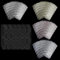 Gel Pad Ongles, 40 Feuilles 960 Pcs Patch Faux Autocollant, Press On Nails, Pour Salon de Manucure, Capsules Mesdames Nail Art DIY (Couleur Rose, Jaune, Blanc, Bleu)