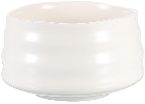 Sourcing Map Handcrafted Japanese Chawan Matcha Bowl - Ceramic Ceremonial Green Tea Cup for Tea Ceremony, White