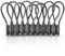 10 Pieces Magnetic Cable Ties, Xrkuu Grey Reusable Cable Organisers Silicone Magnetic Cable Clips Cord Organiser Cable Straps for Organizing and Bundling Wires, Earphone Cable, Cords, Charger
