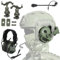 WQZXM Casque D'écoute Tactique Type Tête Et Casque, avec Adaptateur Rail Arc Compatible avec Le Casque Ops-Core Fast Casque ACH Casque Mich pour Airsoft Chasse Tir(OD)