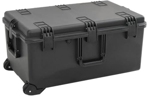 vidaXL Portable Flight Case - Camera Protective Hard Shell, Black - Polypropylene, ABS, 79.5 x 52 x 39 cm