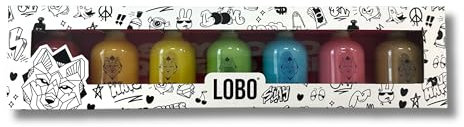 Ser Lobo - Pack Mix Mini 7 Sabores | Licor crema con carácter libre, salvaje y arriesgado I Incluye Lobo Pink, Lobo Blue, Lobo Green, Lobo Guayota, Lobo Brown, Lobo Velvet y Lobo Peach | 15% I 60ml