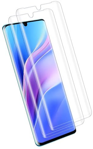 Carantee für Panzerglas für Huawei P30 Pro Schutzfolie, 2 Stück Fingerabdruck-ID für Huawei P30 Pro Schutzglas, 9H Härte Ultradünn Displayfolie, 3D Full Cover, Anti-Öl Glasfolie, Ultrabeständig