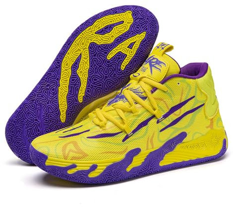 Hixingo Scarpe da Basket Uomo Scarpe da Ginnastica Scarpe da Corsa Sportive, Traspirante Antiscivolo Sport Scarpe da Ragazzo, Unisex-Adulto Scarpe Sportive per Basket Tennis