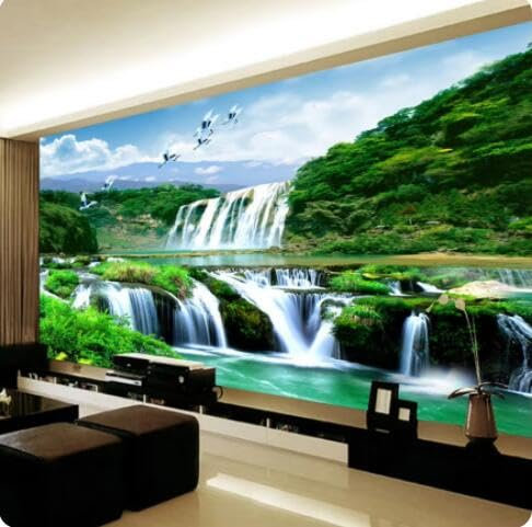 vjdlflihlh Papier Peint Photo Personnalisé 3D Paysage Naturel Chutes D'Eau Papier Peint Mural Revêtement Mural Salon Chambre-430Cmx300Cm