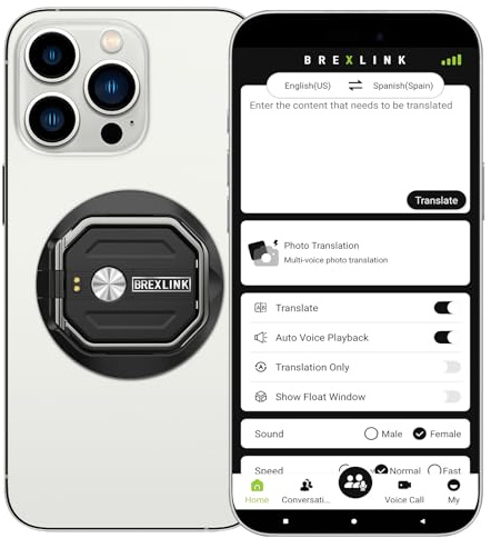 3-in-1 AI Translator Recorder, Language Translator Device, NO FEE for Translate & Transcribe with APP, 140+ Language Translator, Online/Offline/Video/Photo Translation for Meeting Lecture Travel