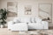 ALTDECOR Ecksofa mit Schlaffunktion und Bettkasten Corner Sofa Eckcouch Couch L-Form universal, Links/rechts angeordnet Schlafcouch Ausziehbar Wohnlandschaft Eskar-L -256x165x84cm Weiß