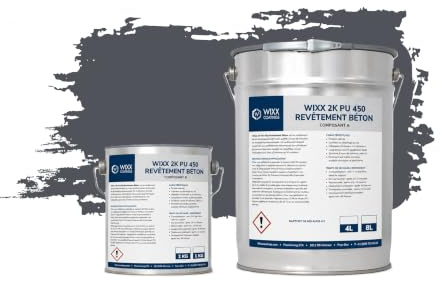 Wixx 2K PU 450 Betonbeschichtung - RAL 7015 | Schiefergrau - 10L