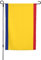 Bandera de Rumania con diseño de bandera de Rumania para todas las estaciones, decoración al aire libre, patio, porche, bandera fácil de instalar