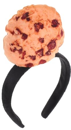 Anneome Plüsch Cookie Haarreif Cartoon Design Verspieltes Party Accessoire für Damen Sicherer Sitz Vielseitiger Kopfschmuck für Geburtstage Feiertage und Alltag